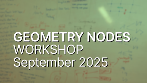 Geometry Nodes Workshop: September 2025